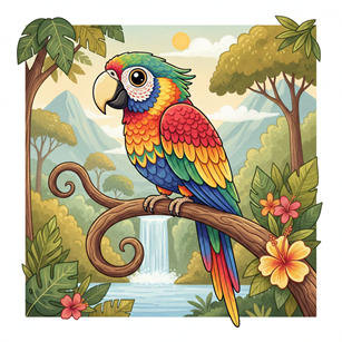 Geminiで作成したオウム