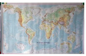 ヨーロッパ・アフリカ採用の世界地図
